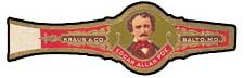 Edgar Allan Poe cigar box label