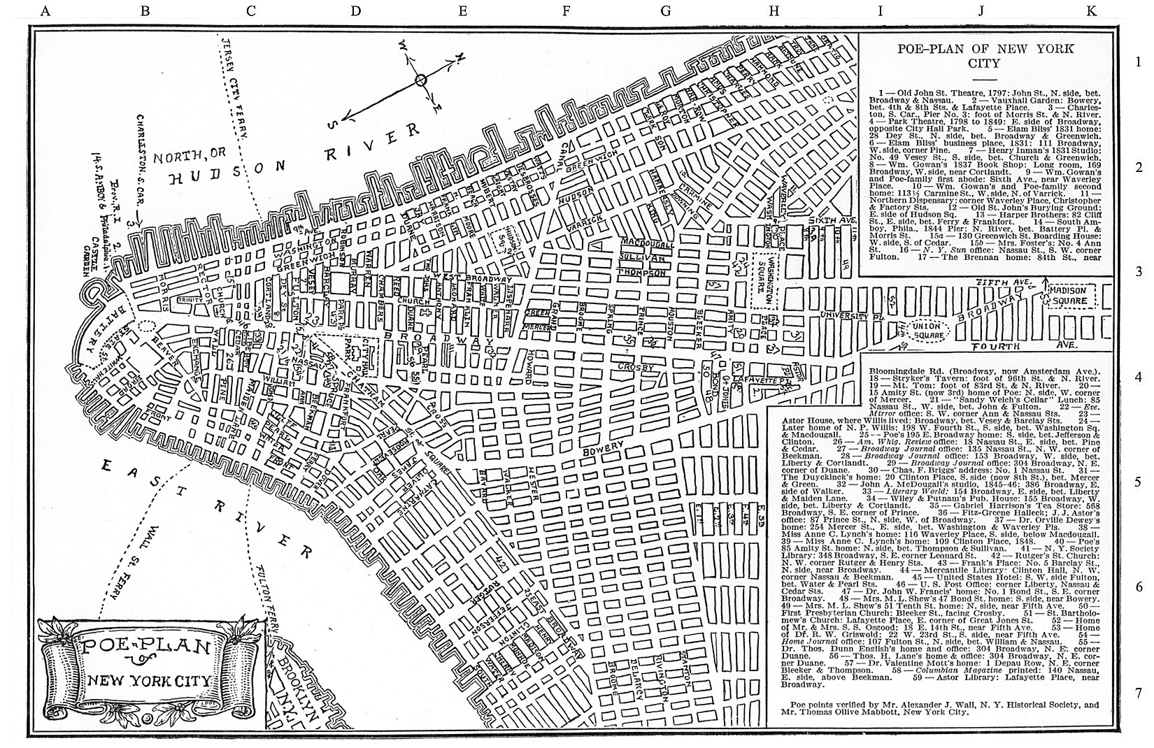 Poe Plan of New York City