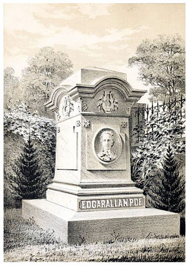 Edgar Allan Poe Memorial Grave in Baltimore