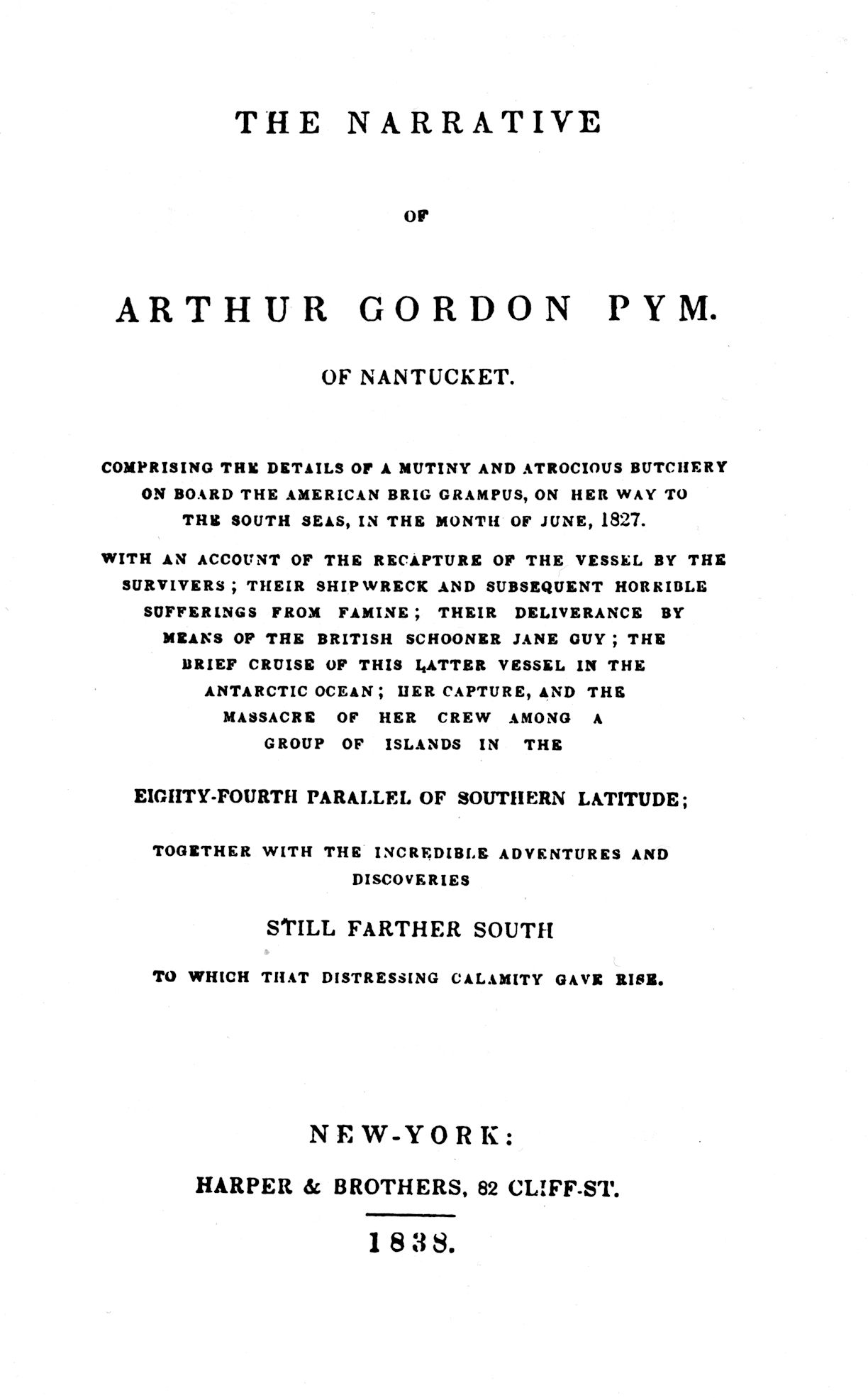Pym Title Page 1838