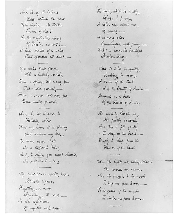 MS letter from Poe to Anson G. Chester, April 1, 1849