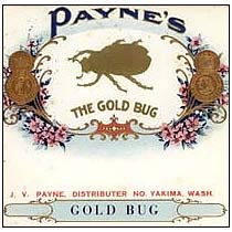Lithographic label, Gold-Bug
