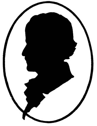 Silhouette of Edgar Allan Poe