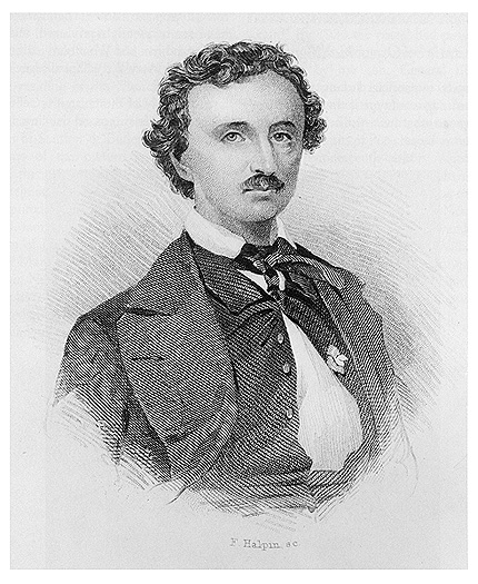 Engraving of Poe