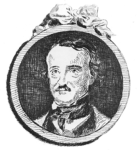 Etching of Edgar Allan Poe