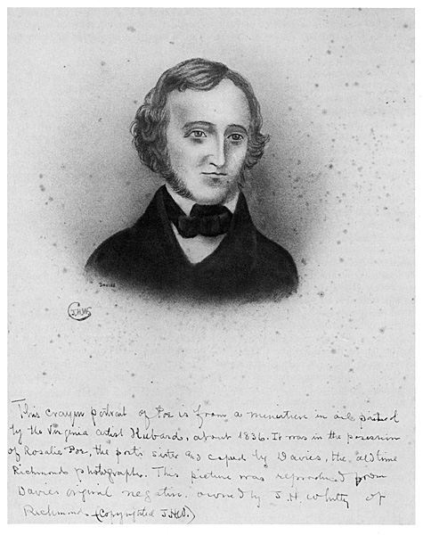Drawing of Edgar Allan Poe