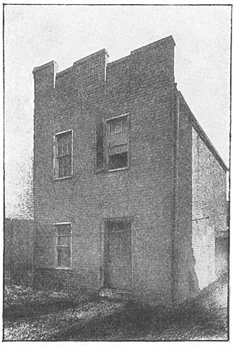Photograph of the house where Poe's mother died