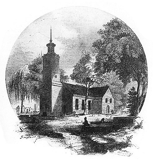Engraving of St. John's Church, Richmond, VA