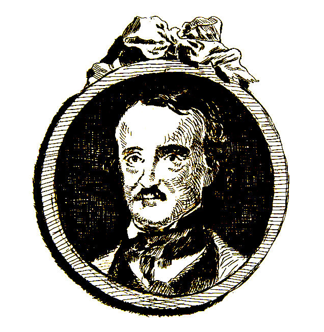 Engraving of Poe by E. Manet