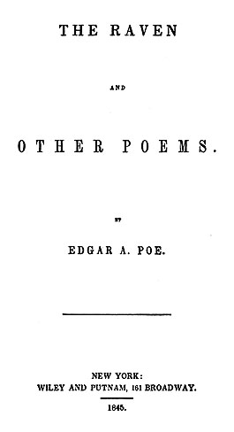 Title page of The Raven and Other Poems (1845)
