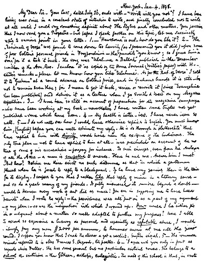 Letter from Poe to G. W. Eveleth (page 1)