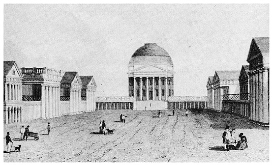 Goodacre engraving of the University of Virginia