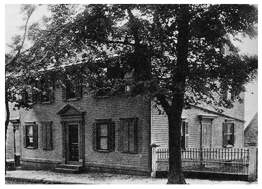 Mrs. Whitman's home on Benefit Street, Providence