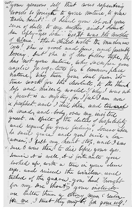 Excerpt of transcript by Mrs. M. L. Houghton