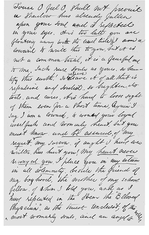 Excerpt of transcript by Mrs. M. L. Houghton