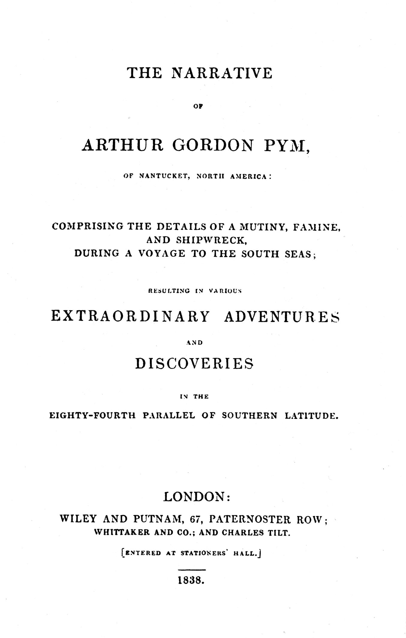 Pym Title Page 1838